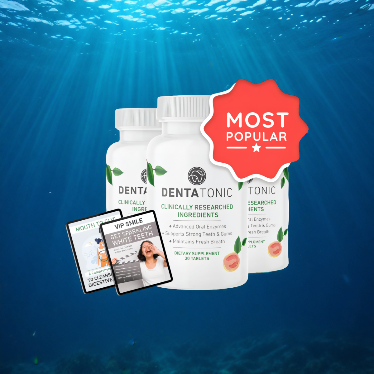 DentaTonic - 3 Bottles + 2  Ebooks